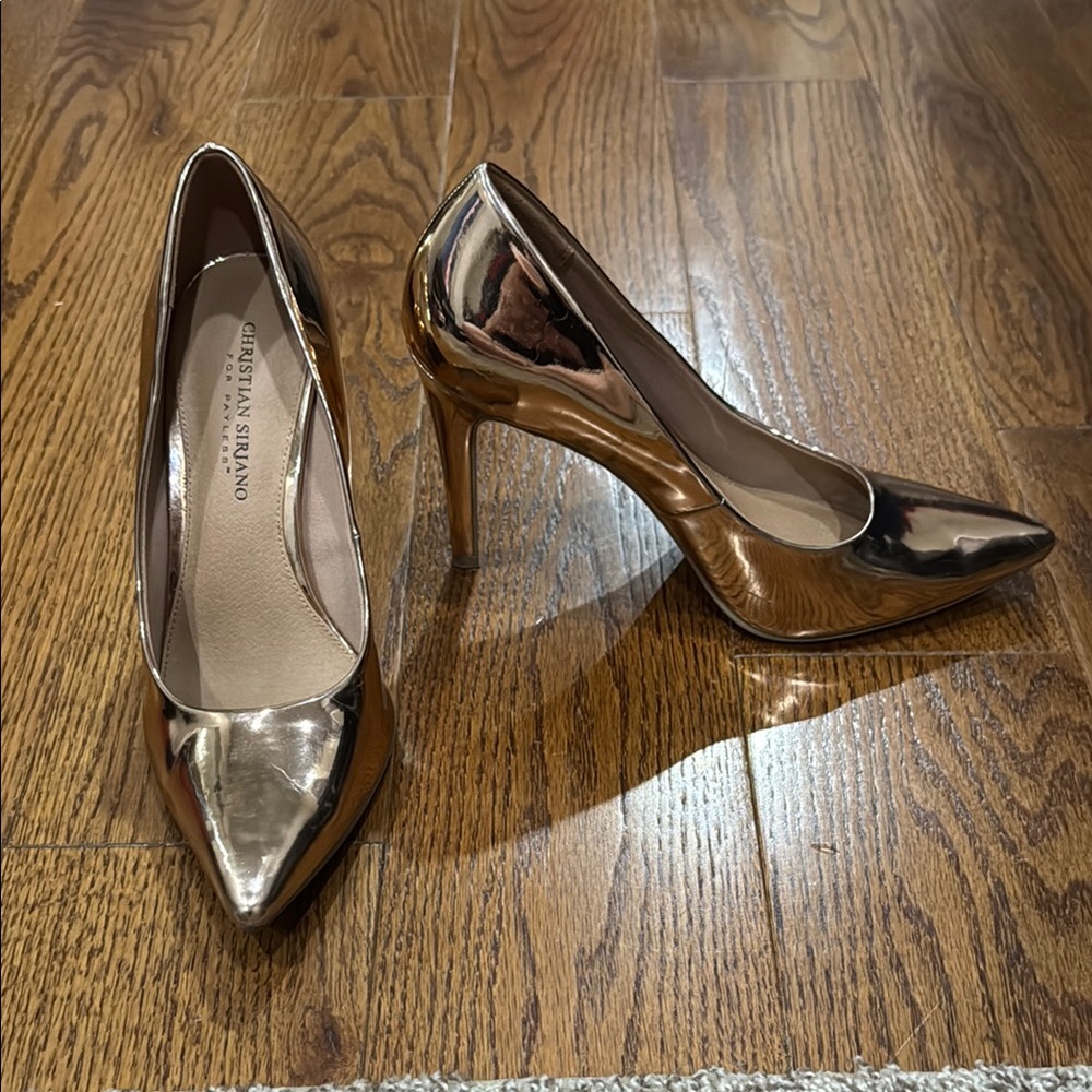 Rose Gold Christian Siriano Heels